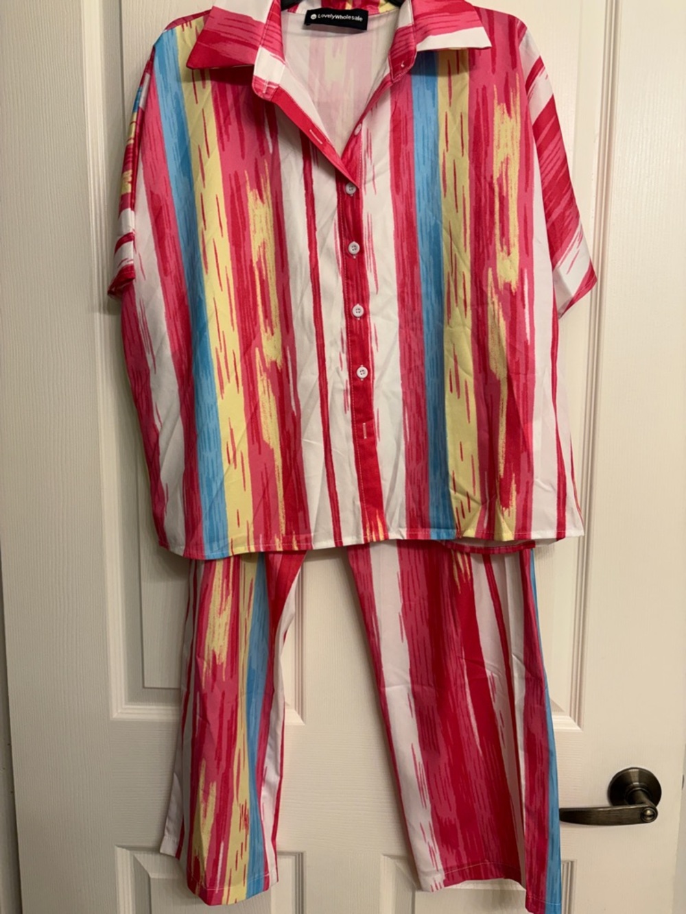 Candy-Stripe Women's Set - Pink Multi